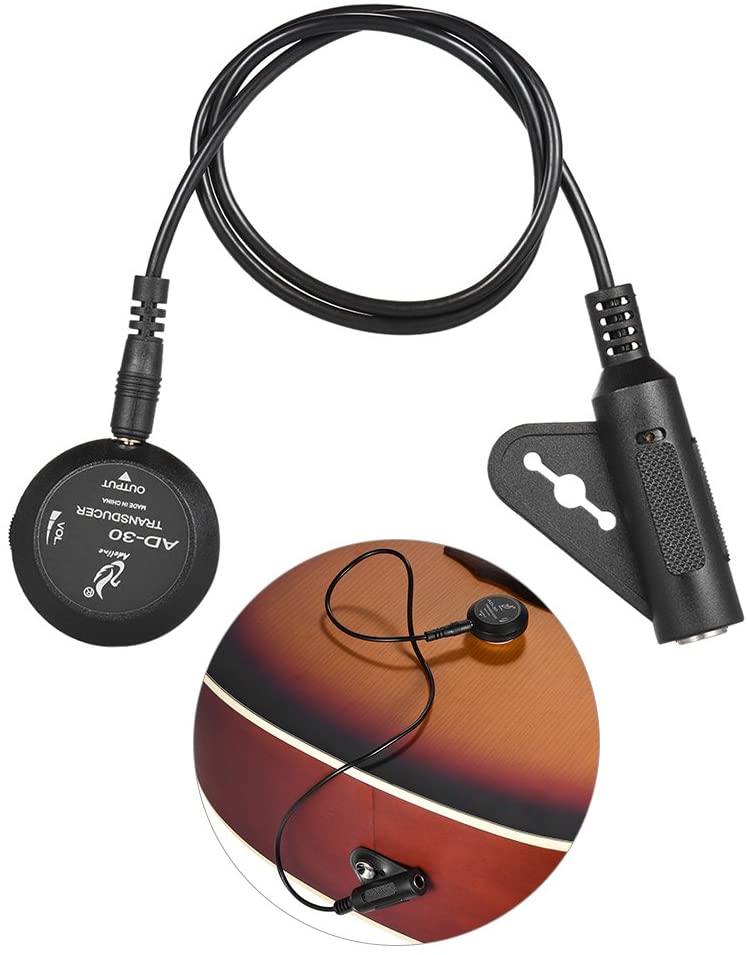 Pickup Voor Ukelele En Viool Akoestische Gitaar Pick-up - Piëzo Contact Microfoon - Plak-on Transducer Voor Gitaar, Ukelele, Viool, Etc. Volumeregelaar Pickup