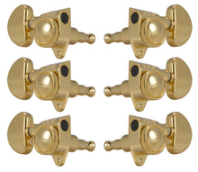 Load image into Gallery viewer, Grover 502G Roto-Grip Locking Rotomatics with Round Button - Guitar Machine Heads, 3 + 3 - Gold
