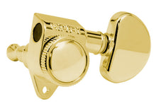 Load image into Gallery viewer, Grover 502G Roto-Grip Locking Rotomatics with Round Button - Guitar Machine Heads, 3 + 3 - Gold
