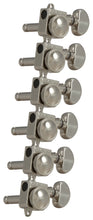 Load image into Gallery viewer, Grover 505FVN Roto-Grip Locking Rotomatics for Vintage F-Style Tuners - Guitar Machine Heads, 6-in-Line, Bass Side (Left) - Nickel
