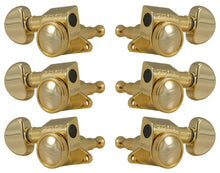 Load image into Gallery viewer, Grover 505G Mini Roto-Grip Locking Rotomatics - Guitar Machine Heads, 3 + 3 - Gold
