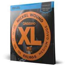 Charger l&#39;image dans la galerie, D&#39;Addario EXL160-5 - Nickel Round Wound 5-STRING/LONG SCALE 50-135-(7908999397631)
