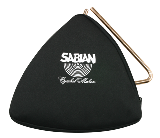 SABIAN 61140-10 Black Zippered Triangle Bag 10
