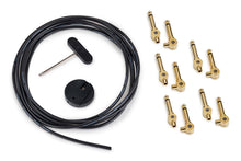 Load image into Gallery viewer, RockBoard PatchWorks Solderless Patch Cable Set - 300 cm / 118 7/64&quot; Cable + 10 Plugs - Gold
