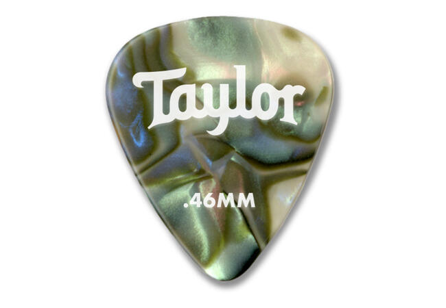 Taylor Picks - Celluloid 351, Abalone, .46 mm, 12 Pack