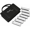 Load image into Gallery viewer, BLUES DELUXE HARMONICAS - Set of 7 WITH CASE (D, G, E, F, C, B Flat &amp; A Keys)-(7794971214079)
