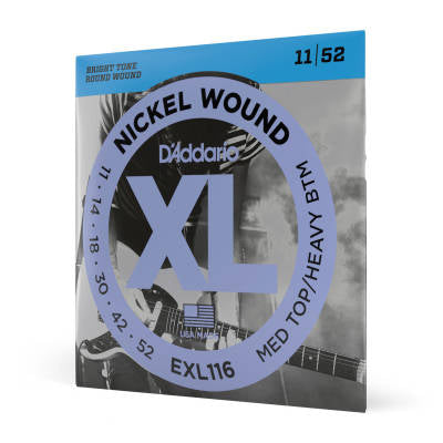 D'Addario EXL116 - Nickel Wound M-TOP HVY-BTM 11-52-(7902942396671)