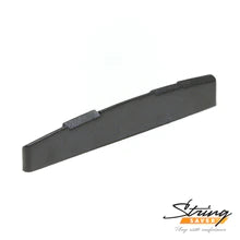 Load image into Gallery viewer, Black STRING SAVER ACOUSTIC SADDLE COMPENSATED 1/8&quot; 73.1X3.2MM PS-9280-C0-(7764269990143)
