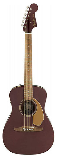 Fender Malibu Player Acoustic Guitar - Burgundy Satin - Walnut Fingerboard-(6931747995842)