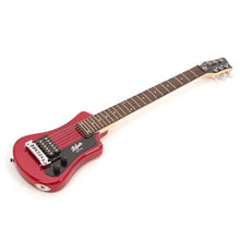 Load image into Gallery viewer, Hofner HOF-HCT-SH-R-O Shorty Electric Travel Guitar Red w Gig Bag
