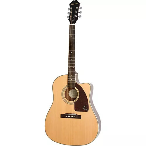 Epiphone J-15EC Dreadnought Acoustic/Electric Guitar with cutaway - Natural-(7757896679679)