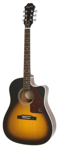 Epiphone J-15EC Deluxe Acoustic Electric Guitar Includes Hard Case - Vintage Sunburst-(7757825310975)