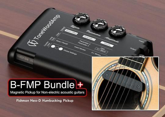 Tone Wood Amp + Pickup BUNDLE pour guitares acoustiques en acier non électriques 