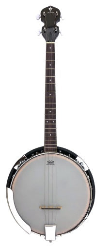 Danville USA 4 String Tenor Banjo, Equipped with Remo Head
