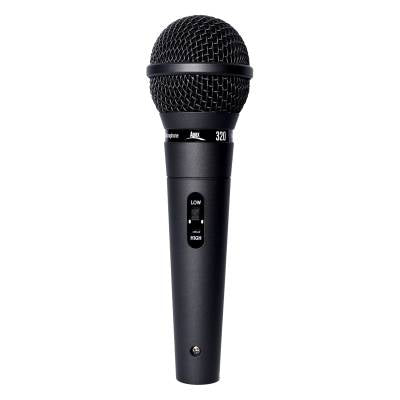 Microphone vocal dynamique à double impédance Apex 320 avec câble et clip XLR