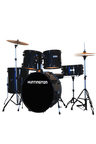 Huntington USAHuntington USA 5 Piece Drum Kit Complete Full SizeThis is a complete full size drum kit. Comes with everything a drummer needs to play. Constructed with multi-ply select hardwood shells, it has much of the same qualJJ Music Sales