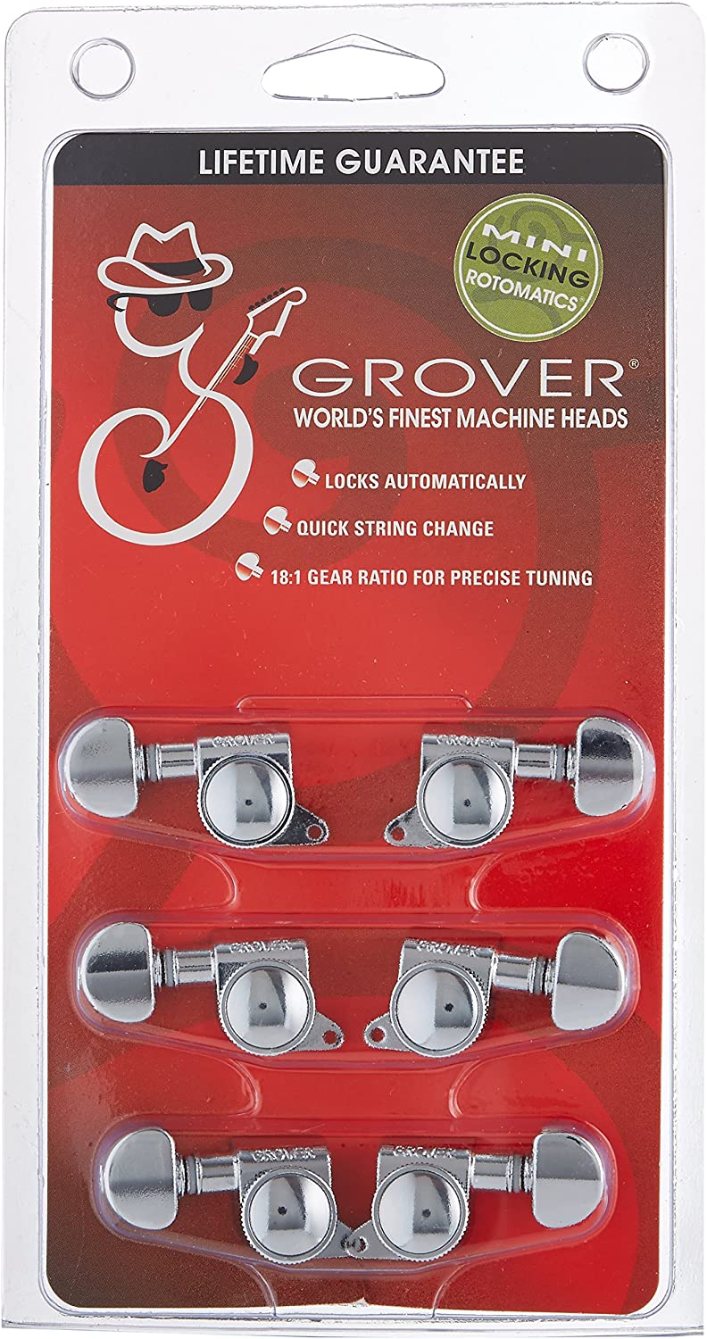 Grover 505C Mini Roto-Grip Locking Rotomatics® Machine Heads