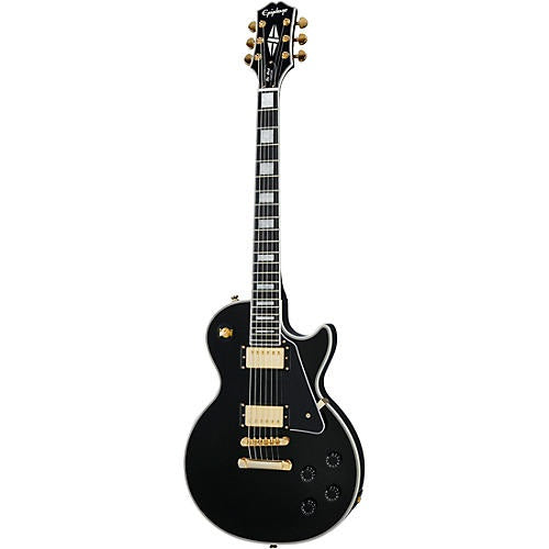 Epiphone Les Paul Custom Electric Guitar - Ebony-(7757294764287)