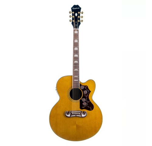 Epiphone J-200EC Studio Acoustic-Electric Guitar - Vintage Natural-(7757739753727)