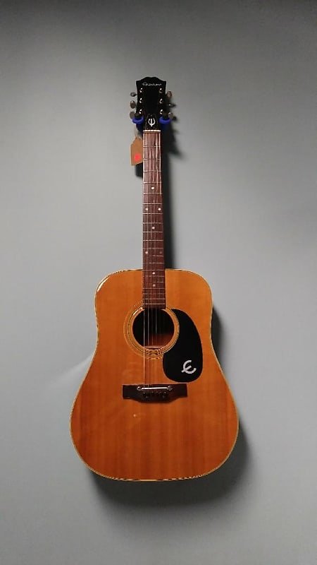 Epiphone 6 String Acoustic Guitar FT-145 1970's Natural Made in Japan Pre Owned