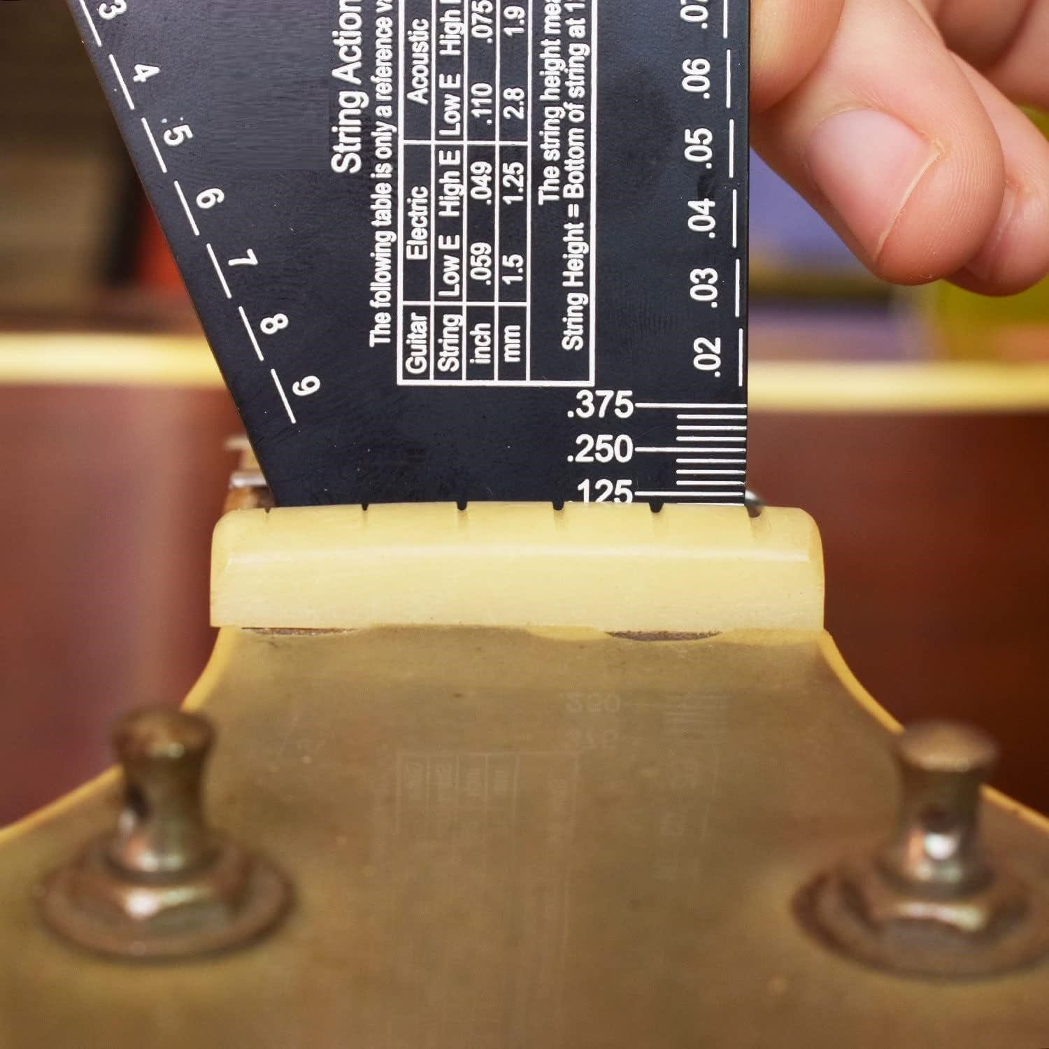 Fret Rocker, String Action Gauge, String Height Ruler, Fret Leveling G