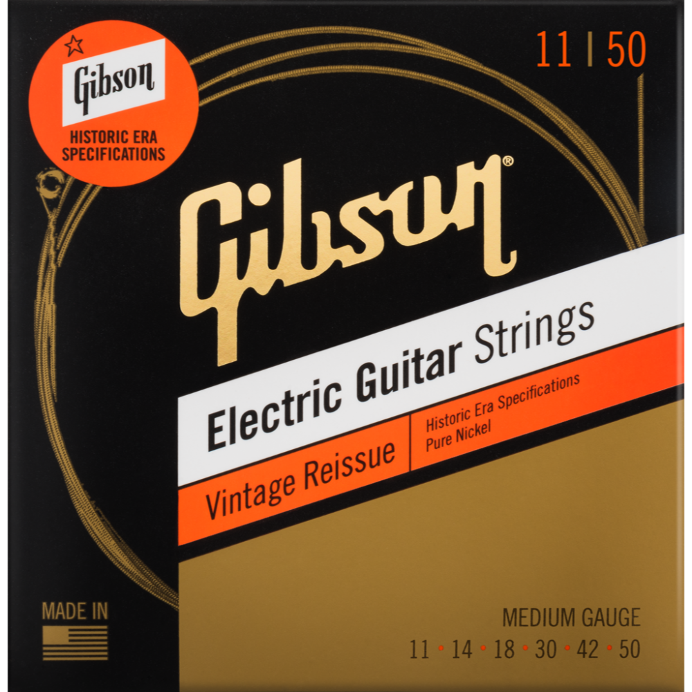 Gibson Gibson Vintage Reissue Electric Guitar Strings - Medium 11-50