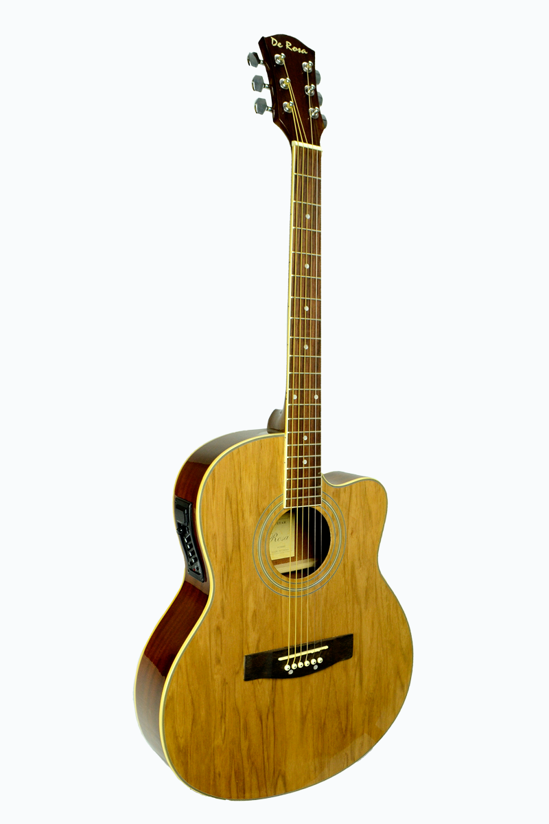 De Rosa USA Cutaway Acoustic-Electric Thin Body Guitar-(6203728658626)