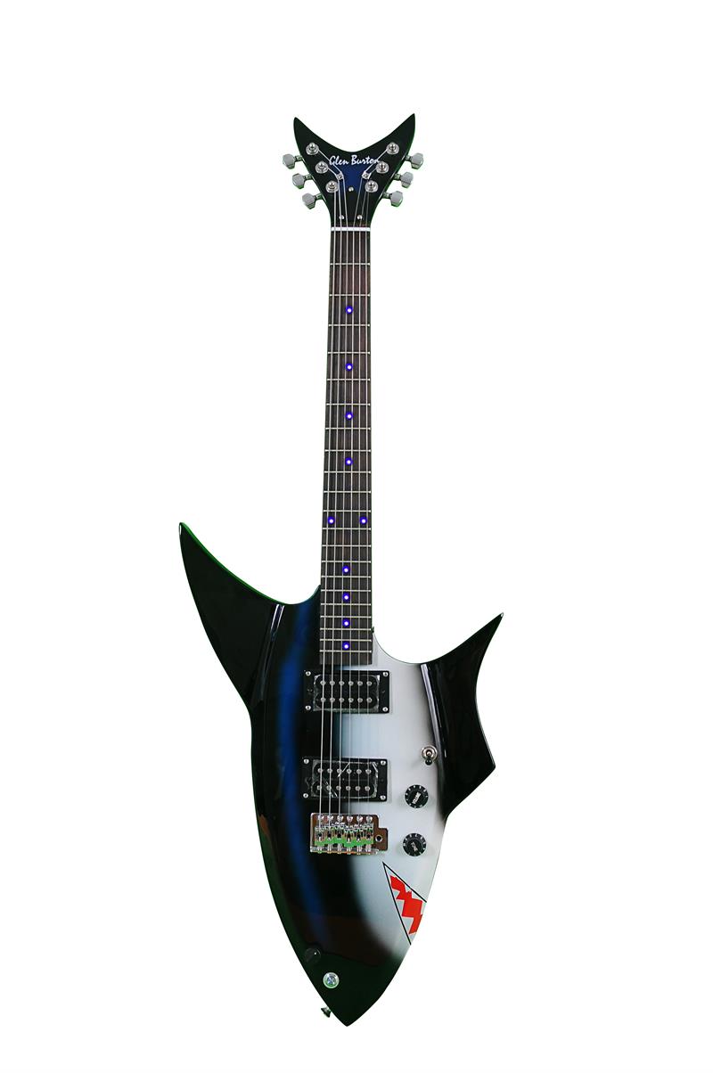 Glen Burton USA Shark Shape LED Lighted Fretboard Guitare électrique