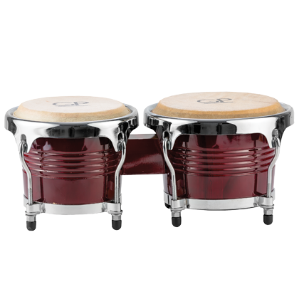 Granite Percussion BONGOR 7 & 8 inch Bongo Set - Red Finish