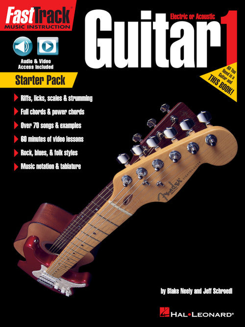 Hal Leonard FastTrack Guitar Method – Starter Pack