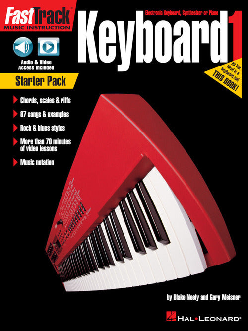 Hal Leonard FastTrack Keyboard – Book 1 Starter Pack Includes Method Book with Audio & Video Online