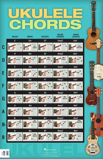 UKULELE CHORDS 22″ x 34″ Poster