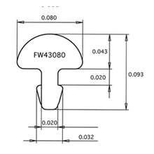 Load image into Gallery viewer, Fret Wire Set - 043x080 Nickel/Silver (25pcs)
