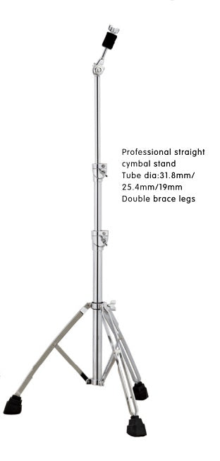 PDW DRUMS AJ-005 Double Braced Straight Cymbal Stand 3 Sections