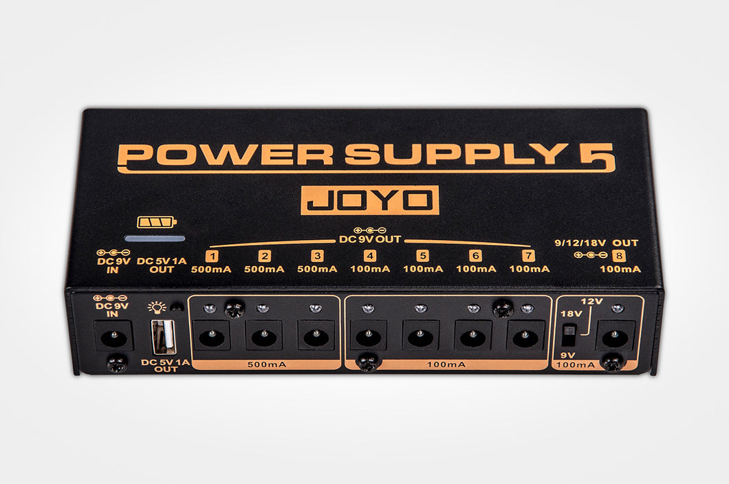 JOYO JP-05 POWER SUPPLY 5 Pedal Power Supply