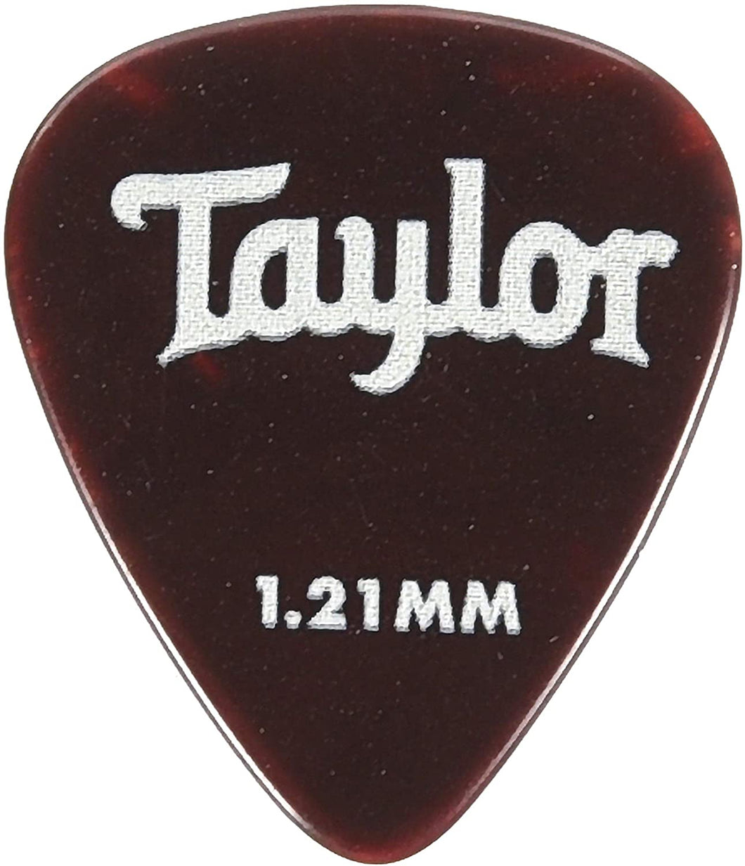 Taylor Picks - Celluloid 351, Tortoise Shell 1.21 mm, 12 Pack