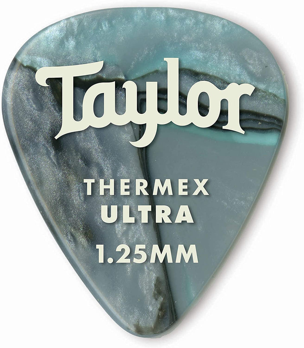Taylor Picks - Premium 351 Thermex Ultra, Abalone, 1.25 mm, 6 Pack