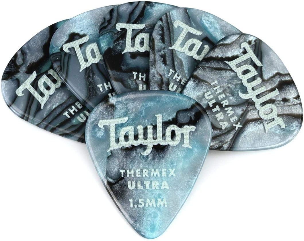 Taylor Picks - Premium 351 Thermex Ultra, Abalone, 1.50 mm, 6 Pack