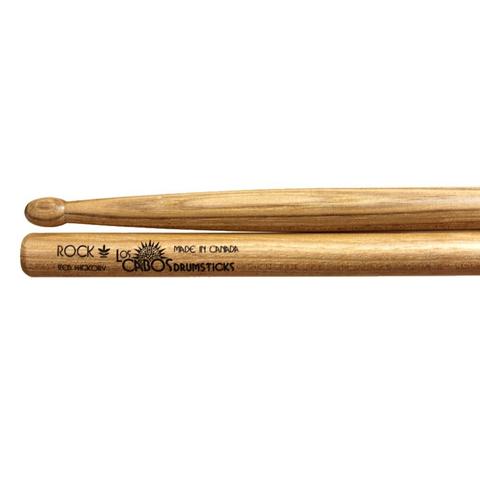LOS CABOS LCDROCKRH ROCK DRUM STICKS-RED HICKORY WOOD TIP MADE In CANADA