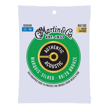 Load image into Gallery viewer, MARTIN MA150S MEDIUM 13 - 56 BRONZE 80/20 AUTHENTIC ACOUSTIC MARQUIS® SILKED GUITAR STRINGS
