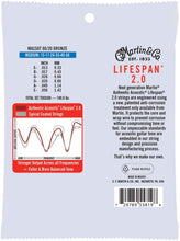 Load image into Gallery viewer, MARTIN MA150T MEDIUM 12 - 56 BRONZE 80/20 AUTHENTIC ACOUSTIC LIFESPAN® 2.0 GUITAR STRINGS
