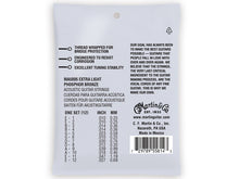 Charger l&#39;image dans la galerie, MARTIN MA500S EXTRA LIGHT 10 - 47 PHOSPHOR BRONZE 12 CORDES AUTHENTIC ACOUSTIC MARQUIS® SILKED GUITARE CORDES
