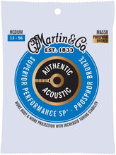Load image into Gallery viewer, MARTIN MA550 MEDIUM 13 - 56 PHOSPHOR BRONZE AUTHENTIC ACOUSTIC SUPERIOR PERFORMANCE SP® GUITAR STRINGS

