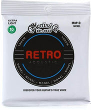 Load image into Gallery viewer, MARTIN MM10 EXTRA LIGHT 10-47 RETRO® ACOUSTIC GUITAR STRINGS
