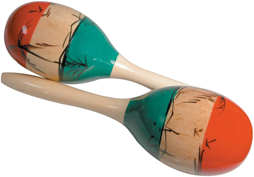 GP Percussion MMAR Pair of Wooden Mexican-Style Maracas