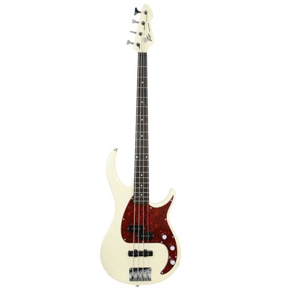 Milestone® 4 Ivory 4 String Bass Guitar