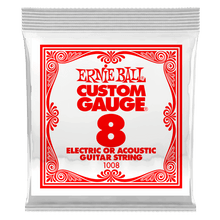 Load image into Gallery viewer, ERNIE BALL .008 PLAIN STEEL 1008 ELECTRIC OR ACOUSTIC GUITAR STRINGS-(6751254118594)
