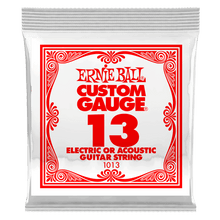 Load image into Gallery viewer, ERNIE BALL .013 PLAIN STEEL ELECTRIC OR ACOUSTIC GUITAR STRINGS-(6752750272706)
