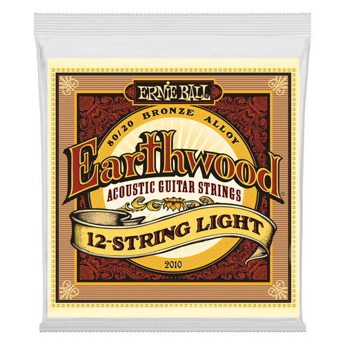 ERNIE BALL 2010 EARTHWOOD LIGHT 12-STRING 80/20 BRONZE ACOUSTIC GUITAR STRINGS - 9-46 GAUGE-(6634862051522)