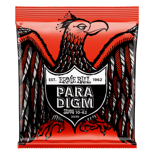 ERNIE BALL 2030 SKINNY TOP HEAVY BOTTOM SLINKY PARADIGM 7-STRING ELECTRIC GUITAR STRINGS - 10-62 GAUGE-(6632753955010)